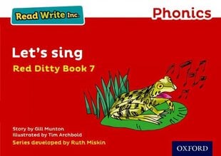 Read Write Inc. Phonics: Red Ditty Book 7 Let's Sing цена и информация | Книги для подростков и молодежи | kaup24.ee