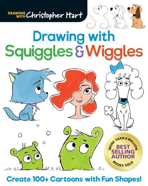 Drawing with Squiggles & Wiggles: Create 100plus Cartoons with Fun Shapes! цена и информация | Noortekirjandus | kaup24.ee