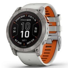 Garmin fēnix® 7X Pro Sapphire Solar Titanium/Fog Gray/Ember Orange цена и информация | Смарт-часы (smartwatch) | kaup24.ee