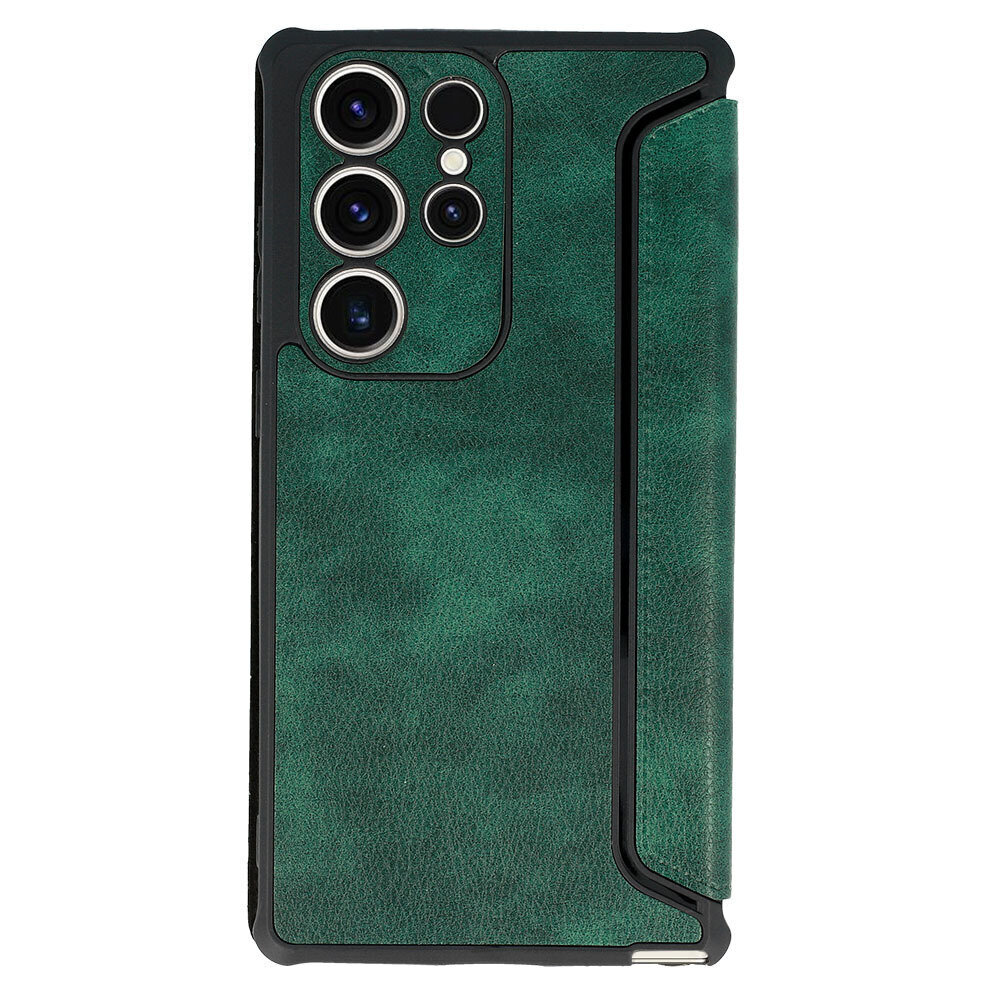 Telefoniümbris RAZOR Leather - Samsung Galaxy S23 Ultra, roheline цена и информация | Telefoni kaaned, ümbrised | kaup24.ee