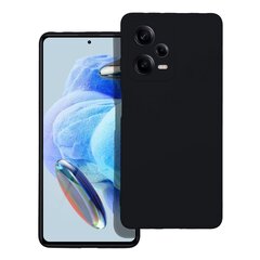 Telefoniümbris Silicone - Xiaomi Redmi Note 12 Pro+ 5G, must hind ja info | Telefoni kaaned, ümbrised | kaup24.ee