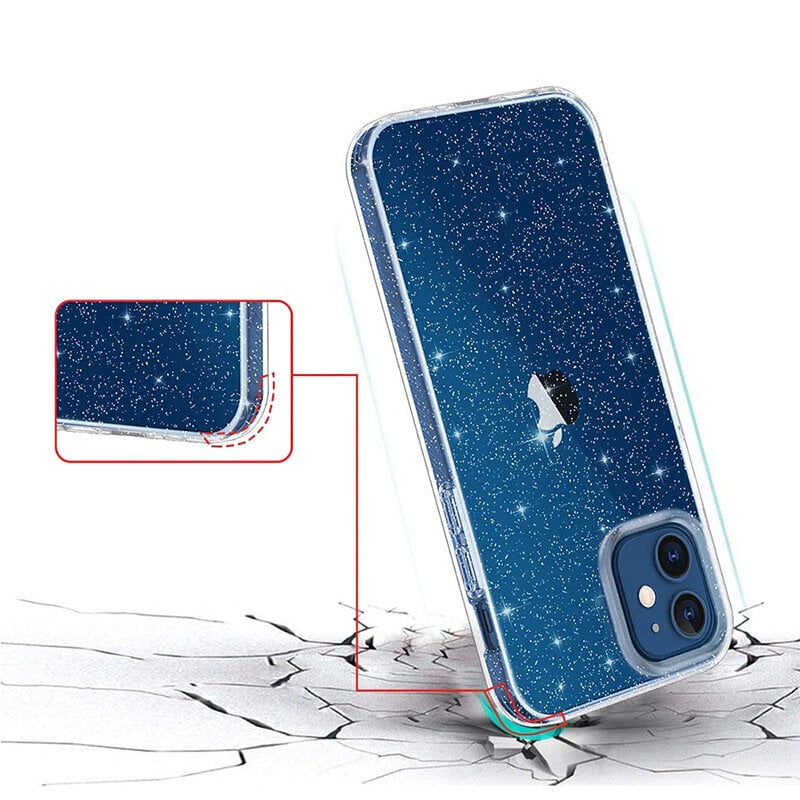 Crystal Glitter telefoniümbris - Samsung Galaxy A33 5G, läbipaistev цена и информация | Telefoni kaaned, ümbrised | kaup24.ee