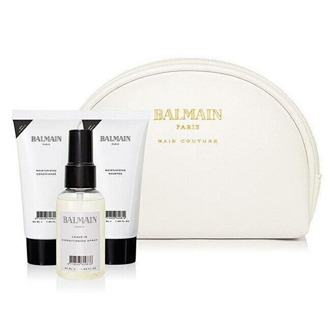 Juuksehoolduskomplekt Balmain Hair Care Line Cosmetic Bag: juustesse jäetav palsam, 50 ml + šampoon, 50 ml + palsam, 50 ml цена и информация | Šampoonid | kaup24.ee