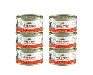 Almo Nature HFC Natural, для кошек, курица и креветки, 6x70г. цена и информация | Кошачьи консервы | kaup24.ee