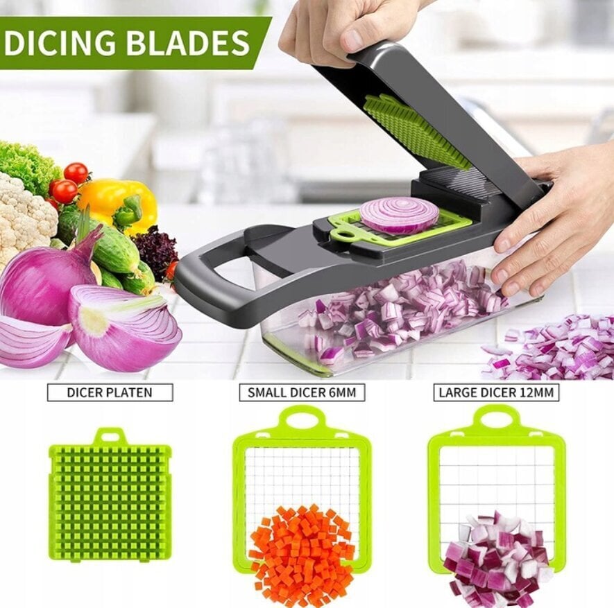 Dicer ProTone 14in1 köögiviljalõikur, 12 osa цена и информация | Köögitarbed | kaup24.ee