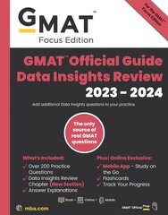 GMAT Official Quantitative Review: Data Sufficiency 2023-2024, Book plus Online Question Bank цена и информация | Книги по социальным наукам | kaup24.ee