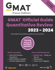 GMAT Official Guide Quantitative Review: Problem Solving 2023-2024, Book plus Online Question Bank цена и информация | Книги по социальным наукам | kaup24.ee