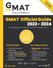 GMAT Official Guide 2023-2024: Book plus Online Question Bank цена и информация | Книги по социальным наукам | kaup24.ee