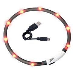 Visio Light LED kaelarihm 20-70 cm, must hind ja info | Kaelarihmad ja traksid koertele | kaup24.ee