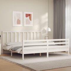 Каркас для кровати, 160x200 см, белый цена и информация | Кровати | kaup24.ee