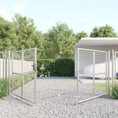 vidaXL võrgust aiavärav, hõbedane, 300x175 cm, tsingitud teras hind ja info | Aiad ja tarvikud | kaup24.ee