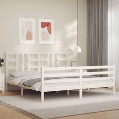 Каркас для кровати, 160x200 см, белый цена и информация | Кровати | kaup24.ee