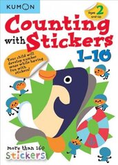 Counting with Stickers 1-10 цена и информация | Книги для малышей | kaup24.ee