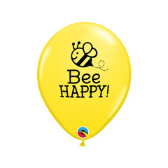 Воздушные шары Bee Happy, желтый цвет, 25 шт. цена и информация | Воздушные шары | kaup24.ee