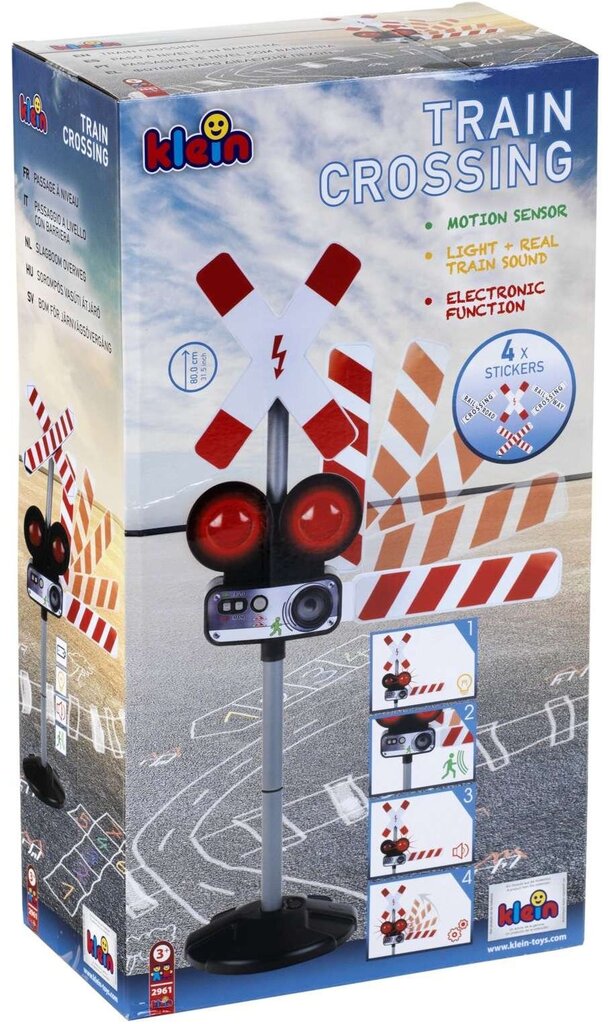 Liiklusmärk raudteeülesõit Klein, 5 d. hind ja info | Poiste mänguasjad | kaup24.ee
