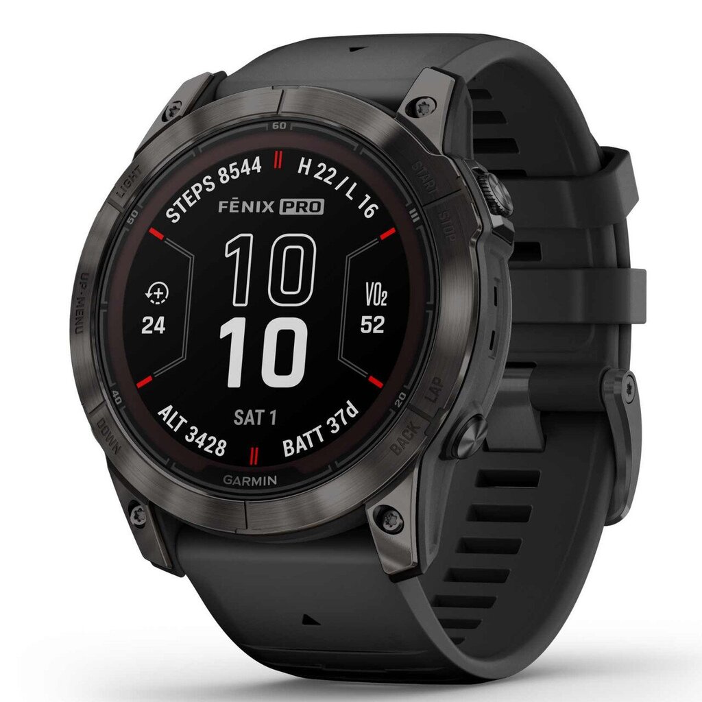 Garmin fēnix® 7X Pro Sapphire Solar Carbon Grey DLC Titanium/Black hind ja info | Nutikellad (smartwatch) | kaup24.ee