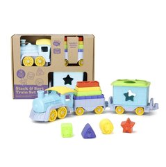 Зеленые игрушки: поезд для сортировки стеков (TNSS-1460) цена и информация | Игрушки для малышей | kaup24.ee