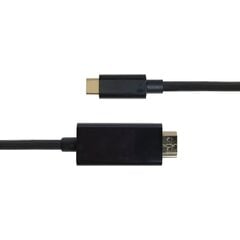 Deltaco USB-C - HDMI, 1 m hind ja info | Kaablid ja juhtmed | kaup24.ee