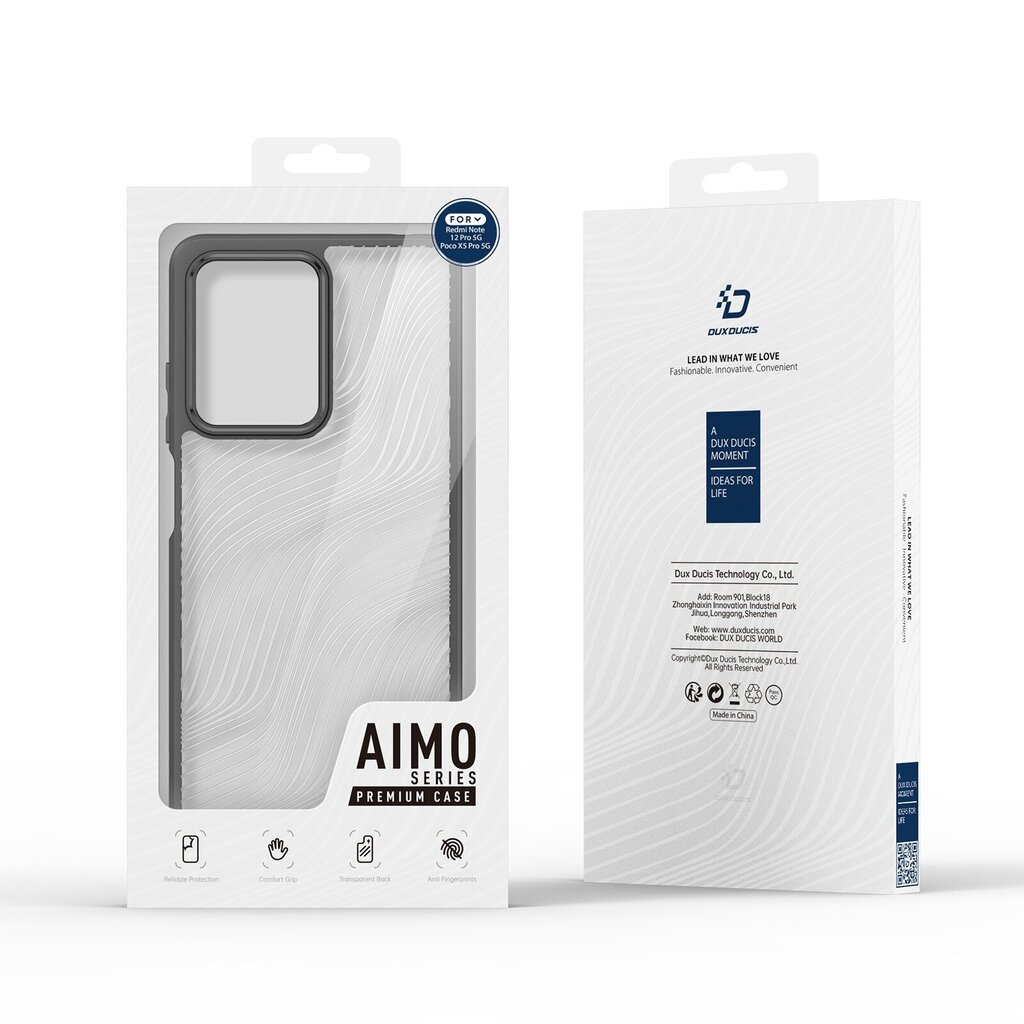 Telefoniümbris Dux Ducis Aimo Xiaomi Redmi Note 12 Pro 5G/Poco X5 Pro 5G hind ja info | Telefoni kaaned, ümbrised | kaup24.ee