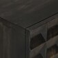 vidaXL puhvetkapp, must, 55 x 34 x 75 cm, mangopuit ja raud hind ja info | Elutoa väikesed kapid | kaup24.ee