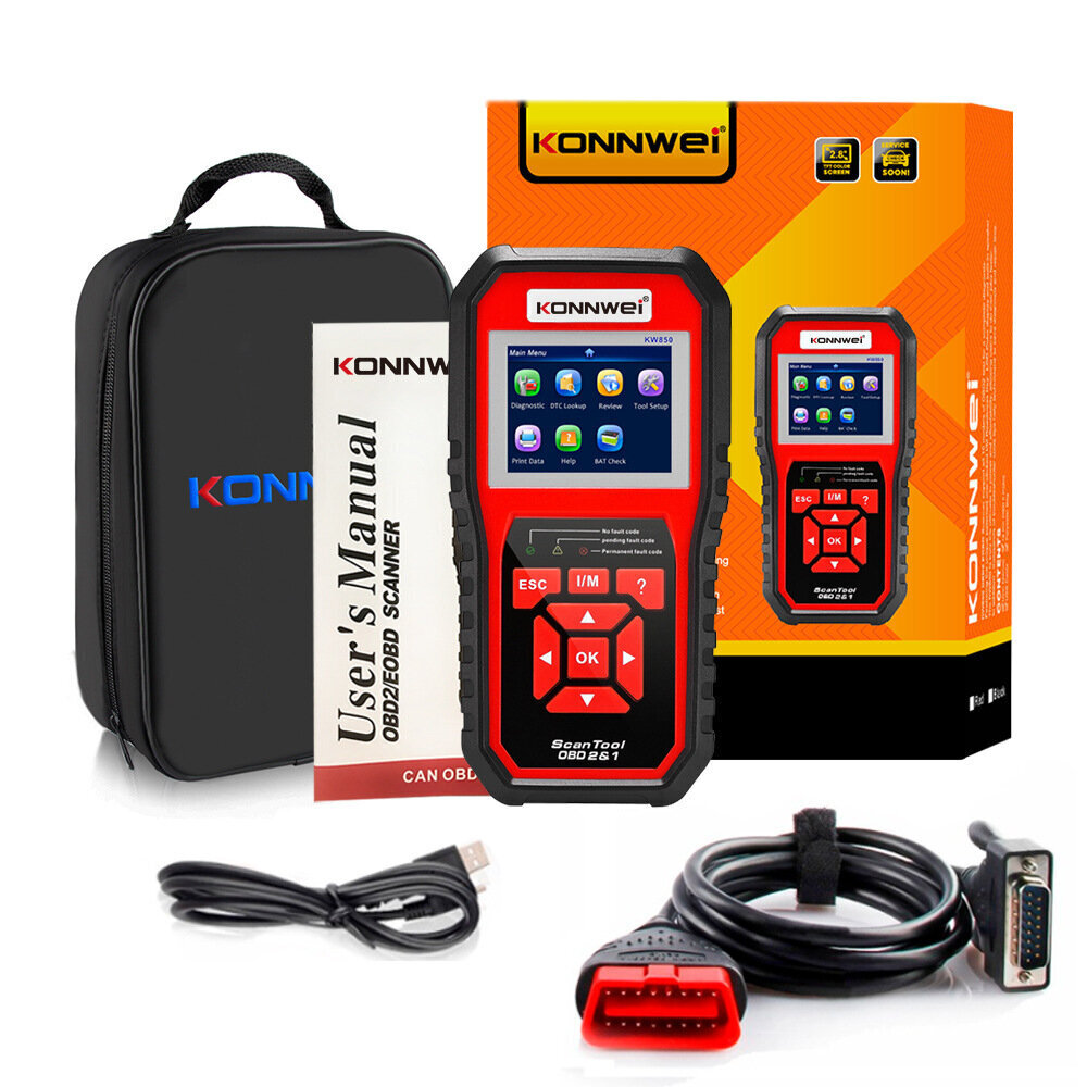 Диагностический инструмент Konwei KW850 OBDII/EOBD цена | kaup24.ee