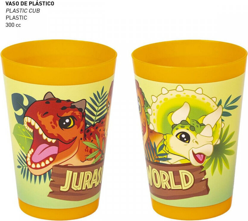 Lapse tualett-tarvete reisikomplekt Jurassic Park, 4 tükki, oranž hind ja info | Laste ja ema kosmeetika | kaup24.ee