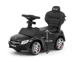 Машина каталка для малышей, с ручкой, Mercedes AMG C63 Coupe, цвет: чёрный цена и информация | Игрушки для малышей | kaup24.ee