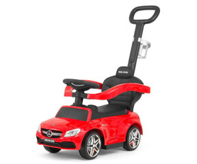 Машина каталка для малышей, с ручкой, Mercedes AMG C63 Coupe, цвет: чёрный/синий цена и информация | Игрушки для малышей | kaup24.ee