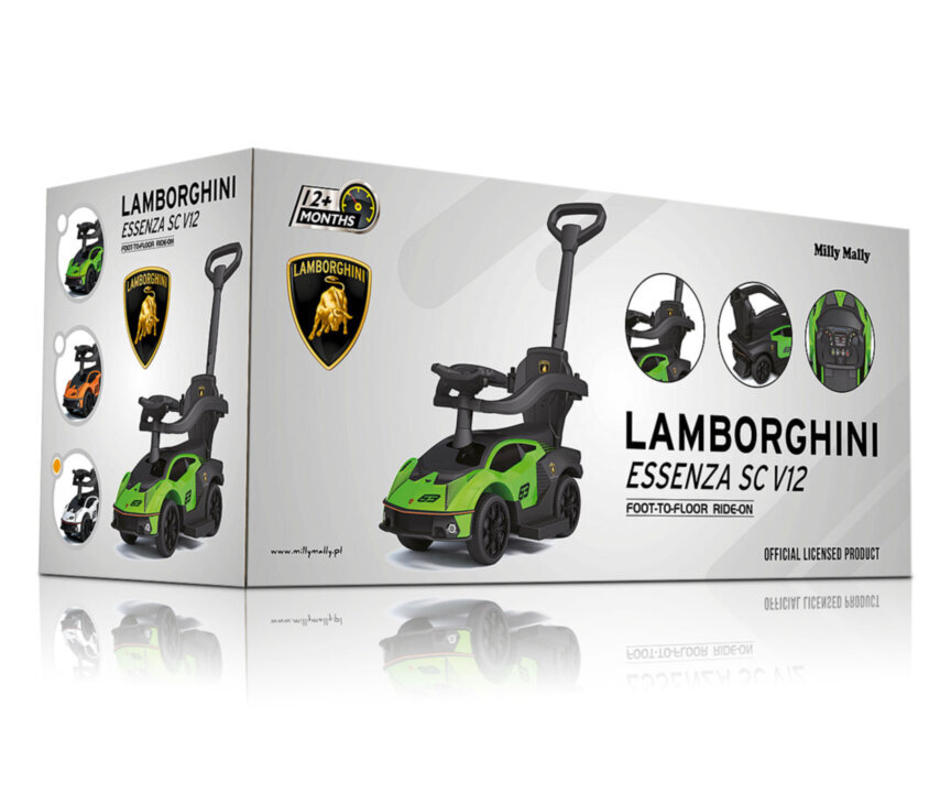 Pealeistutav auto ja lükatav auto, Lamborghini the Essenza SCV12, mitmevärviline цена и информация | Imikute mänguasjad | kaup24.ee