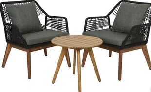Комплект садовой мебели Enne Garden Siena Lounge, темно-серый/коричневый цена и информация | Комплекты уличной мебели | kaup24.ee