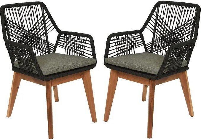 2-tooli komplekt Enne Garden Siena, must hind ja info | Aiatoolid | kaup24.ee