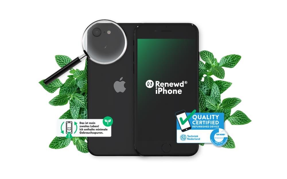 Renewd® iPhone SE (2022) 64GB RND-P26164 Midnight Black hind ja info | Telefonid | kaup24.ee