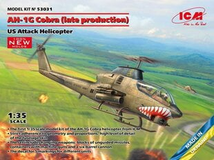 Liimitav mudel ICM 53031 US Attack Helicopter AH-1G Cobra (late production) 1/35 цена и информация | Склеиваемые модели | kaup24.ee