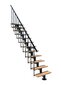 Moodul trepp Comfort Top Minka, Must / Pöök. Komplekti kõrgus: 312 cm hind ja info | Trepid | kaup24.ee