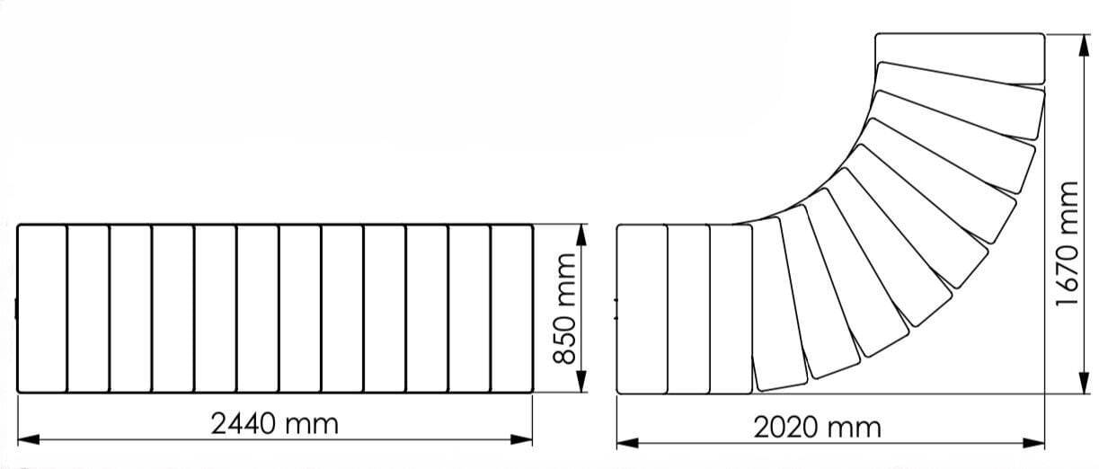 Moodul trepp Comfort Top Minka, Valge / Pähkel. Komplekti kõrgus: 312 cm hind ja info | Trepid | kaup24.ee