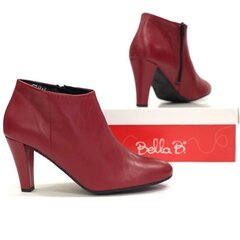 Красные демисезонные ботинки на высоких каблуках Bella b цена и информация | Женские сапоги | kaup24.ee