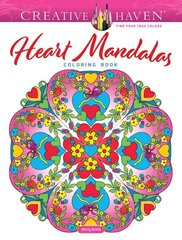 Creative Haven Heart Mandalas Coloring Book hind ja info | Väikelaste raamatud | kaup24.ee