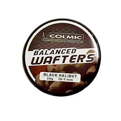 Wafters Colmic WAFTERS: HALIBUT 10X7mm – BLACK 25g цена и информация | Прикормки | kaup24.ee