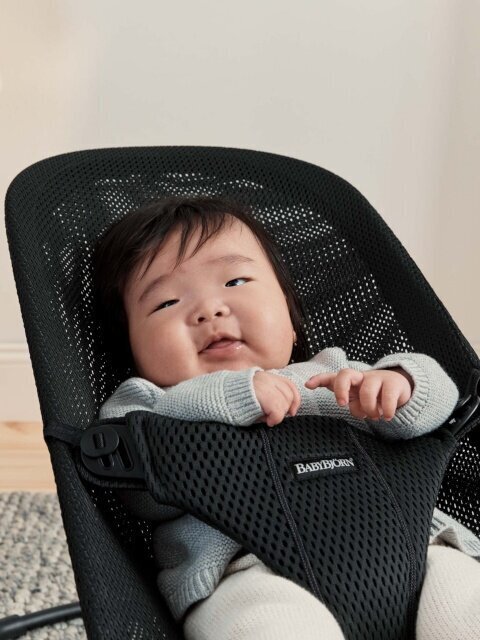 BabyBjörn lamamistool Bouncer Bliss Mesh, black цена и информация | Beebi lamamistoolid | kaup24.ee