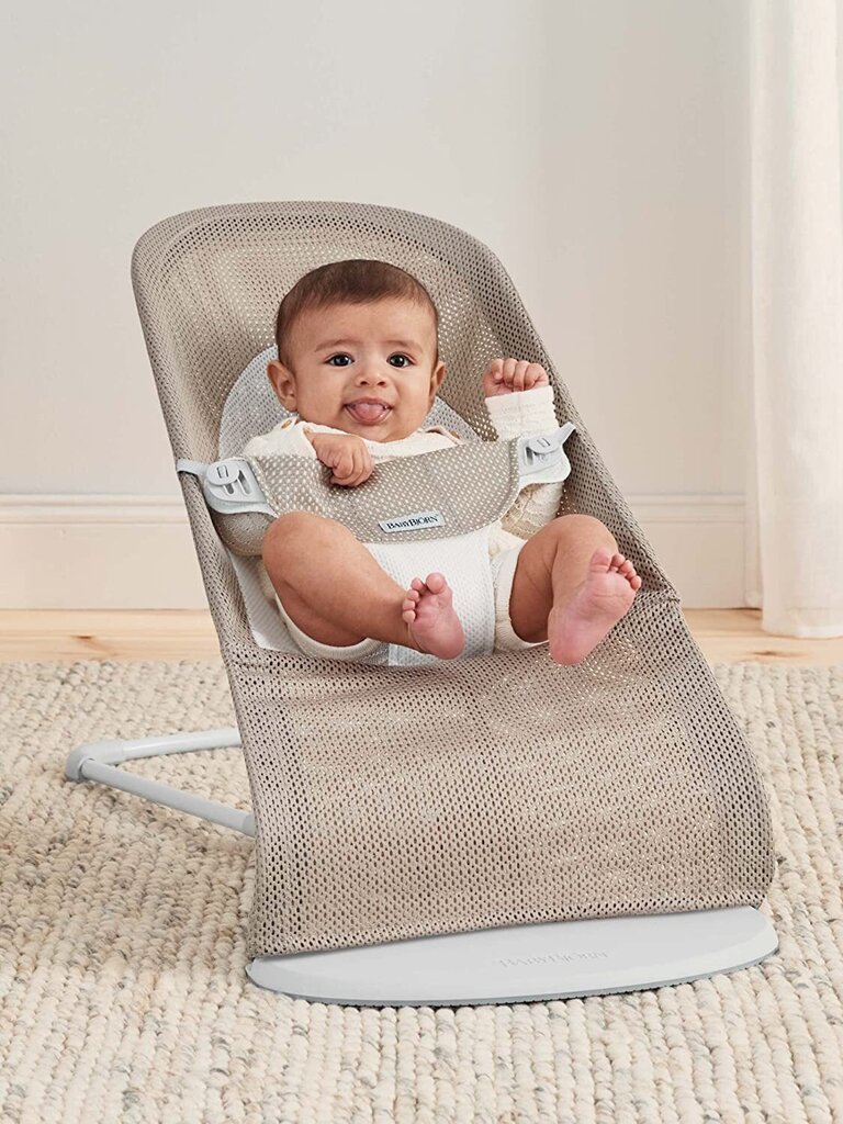 BabyBjorn lamamistool Balance Soft Mesh, grey beige цена и информация | Beebi lamamistoolid | kaup24.ee