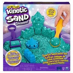 Spin Master Kinetic Sand Shimmer - Sparkle Sandcastle komplekt (roheline) (6061828) цена и информация | Принадлежности для рисования, лепки | kaup24.ee