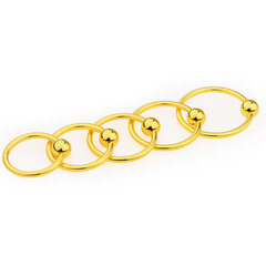 Кольцо для пениса 25 мм, золото цена и информация | Эрекционные кольца, насадки на пенис | kaup24.ee