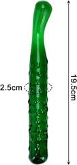 Klaasist dildo Cucumber hind ja info | Anaallelud | kaup24.ee