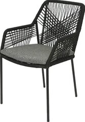 Садовый стул Enne Garden Siena Slim, темно-серый цена и информация | Садовые стулья, кресла, пуфы | kaup24.ee