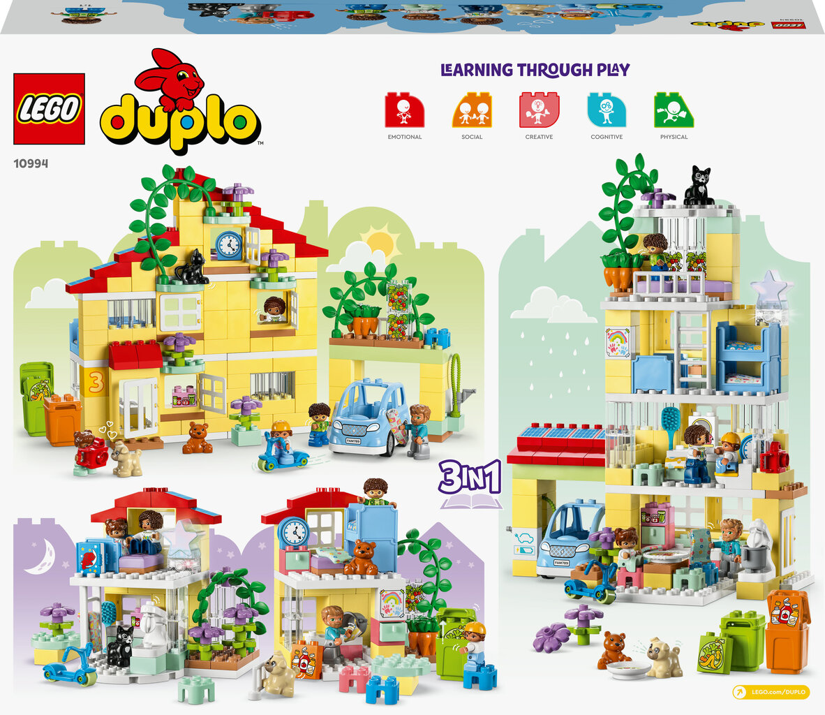 Семейный дом 10994 LEGO® DUPLO 3в1 цена | kaup24.ee