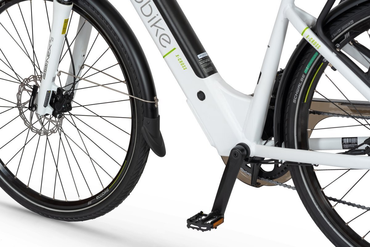 Elektrijalgratas Ecobike X-Cross 14,5 Ah Greenway, valge цена и информация | Elektrirattad | kaup24.ee