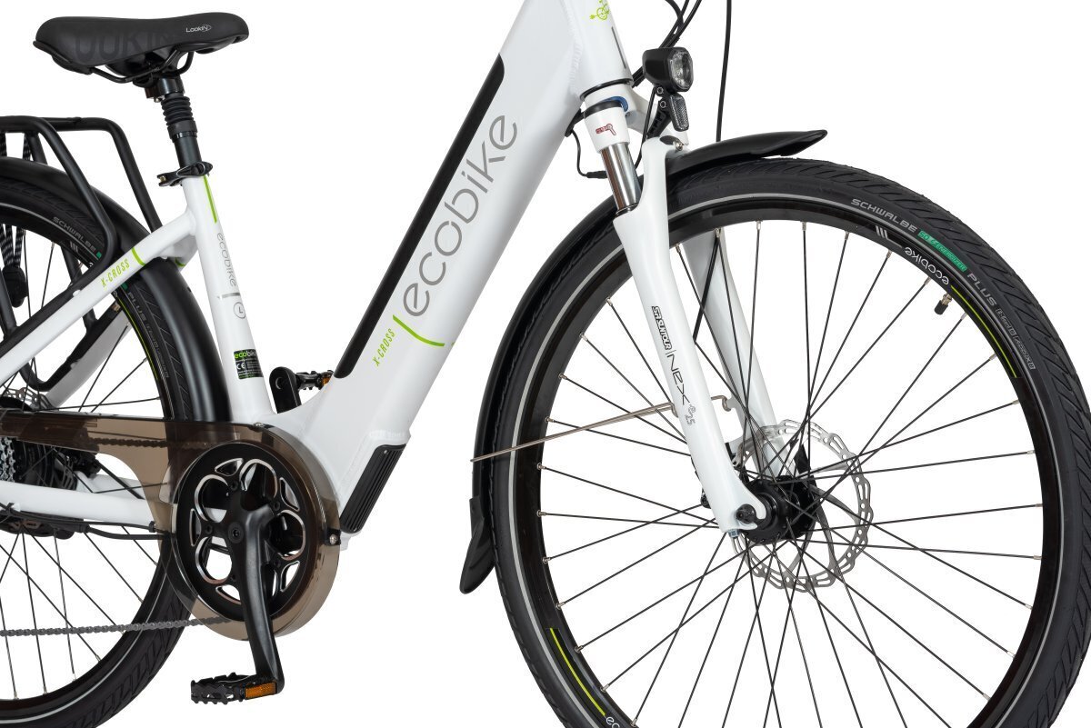 Elektrijalgratas Ecobike X-Cross 14,5 Ah Greenway, valge цена и информация | Elektrirattad | kaup24.ee