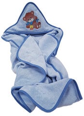 Beebi rätik kapuutsiga Bear, sinine hind ja info | Rätikud, saunalinad | kaup24.ee