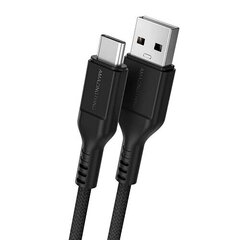 Кабель премиум-класса USB-C - USB-A (черный, 1,1м) цена и информация | Кабели и провода | kaup24.ee