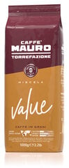 Кофейные зерна Mauro Value 1 кг цена и информация | Kohv, kakao | kaup24.ee